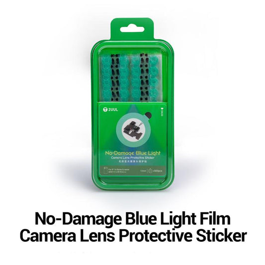 2UUL DA33 500 pièces/boîte Film protecteur anti-lumière bleue pour objectif d'appareil photo
