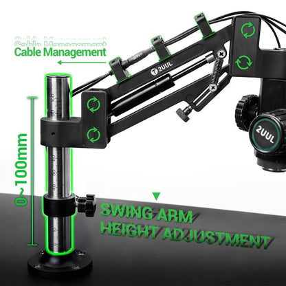 2UUL MS71 Adjustable Damping Microscope Boom Arm Stand