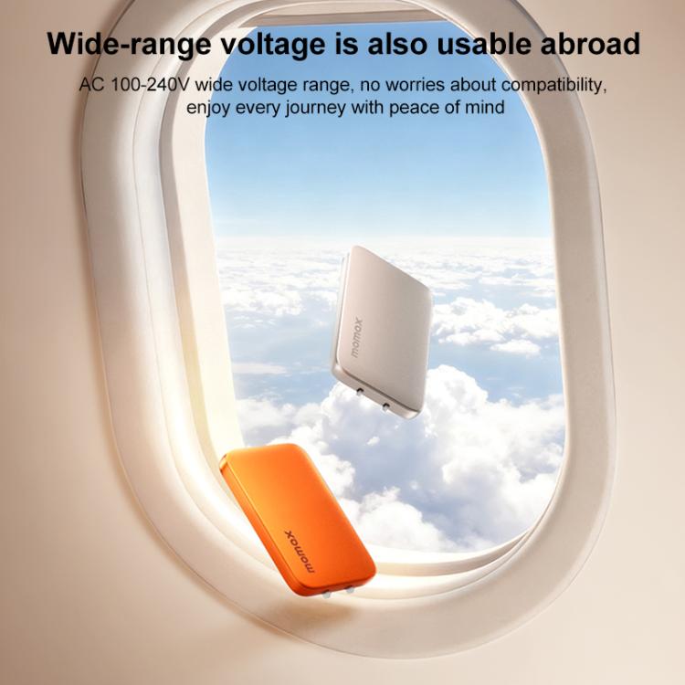 MOMAX UM79 1-Charge Ultra 45W 2-Port GaN Silm Fast Charger Kit, US Plug