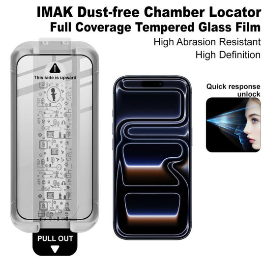 imak Dust-free Chamber Locator Full Coverage Tempered Glass Film, For iPhone 18 Pro / 17 Pro, For iPhone 18 Pro Max / 17 Pro Max, For iPhone 16e / 17e, For iPhone 17, For iPhone Air, For iPhone 16 Pro Max, For iPhone 16 Pro, For iPhone 16 Plus         ...