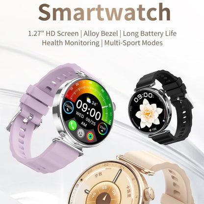 CY37 1.27 inch HD Screen Sports Smart Watch Supports Bluetooth Call / Heart Rate / Pressure / Sleep Monitoring, Pink, Black, Purple