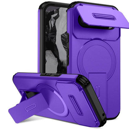 Sliding Camshield MagSafe Holder Phone Case, For Google Pixel 10a, For Google Pixel 10 Pro XL / 9 Pro XL, For Google Pixel 10 / 10 Pro / 9 / 9 Pro, For Google Pixel 9a, For Google Pixel 8a, For Google Pixel 8 Pro, For Google Pixel 8