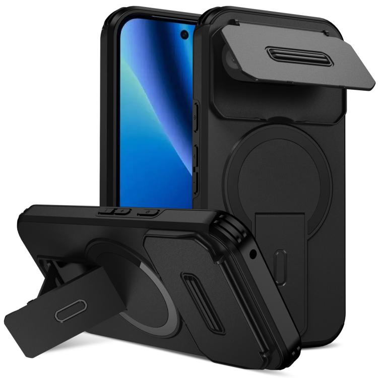 Sliding Camshield MagSafe Holder Phone Case, For Google Pixel 10a, For Google Pixel 10 Pro XL / 9 Pro XL, For Google Pixel 10 / 10 Pro / 9 / 9 Pro, For Google Pixel 9a, For Google Pixel 8a, For Google Pixel 8 Pro, For Google Pixel 8