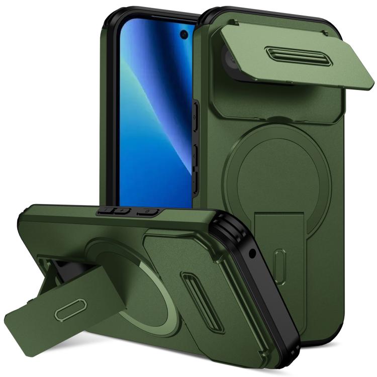 Sliding Camshield MagSafe Holder Phone Case, For Google Pixel 10a, For Google Pixel 10 Pro XL / 9 Pro XL, For Google Pixel 10 / 10 Pro / 9 / 9 Pro, For Google Pixel 9a, For Google Pixel 8a, For Google Pixel 8 Pro, For Google Pixel 8