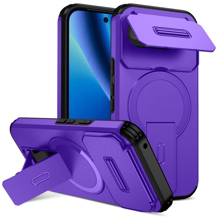 Sliding Camshield MagSafe Holder Phone Case, For Google Pixel 10a, For Google Pixel 10 Pro XL / 9 Pro XL, For Google Pixel 10 / 10 Pro / 9 / 9 Pro, For Google Pixel 9a, For Google Pixel 8a, For Google Pixel 8 Pro, For Google Pixel 8