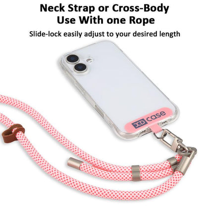 XDcase Anti-Lost Phone Lanyard with Metal Buckle & Gasket, Adjustable Length: 41-77cm