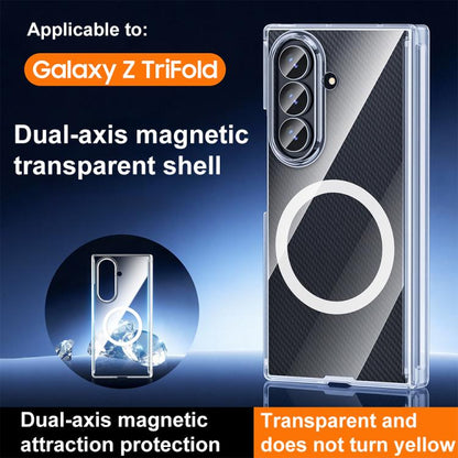 Dual Axis Magnetic Transparent Phone Case, For Samsung Galaxy Z TriFold