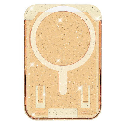 Glitter Clear Magnetic Phone Back Sticker Card Slots Bag