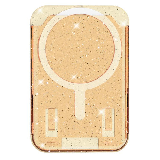 Glitter Clear Magnetic Phone Back Sticker Card Slots Bag