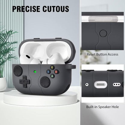 Étui en silicone XDcase style console de jeux rétro pour écouteurs, compatible avec AirPods Pro 3, AirPods 4, AirPods Pro 2 / 1