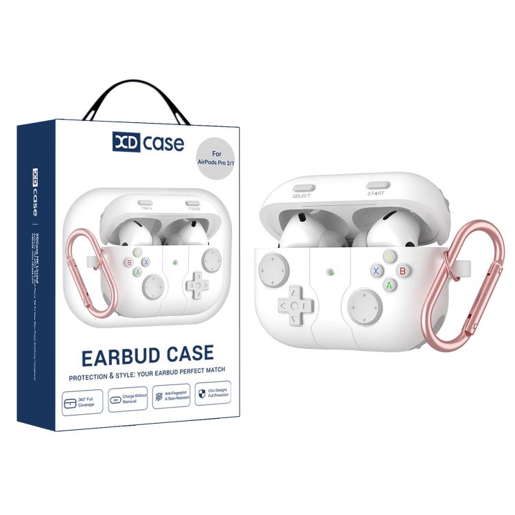 Étui en silicone XDcase style console de jeux rétro pour écouteurs, compatible avec AirPods Pro 3, AirPods 4, AirPods Pro 2 / 1