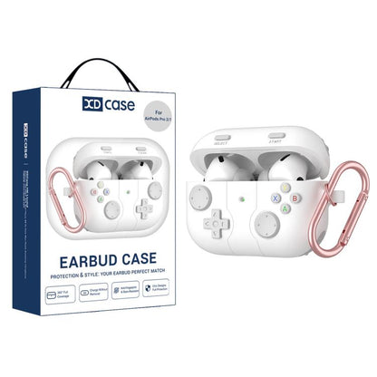Étui en silicone XDcase style console de jeux rétro pour écouteurs, compatible avec AirPods Pro 3, AirPods 4, AirPods Pro 2 / 1