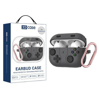 Étui en silicone XDcase style console de jeux rétro pour écouteurs, compatible avec AirPods Pro 3, AirPods 4, AirPods Pro 2 / 1