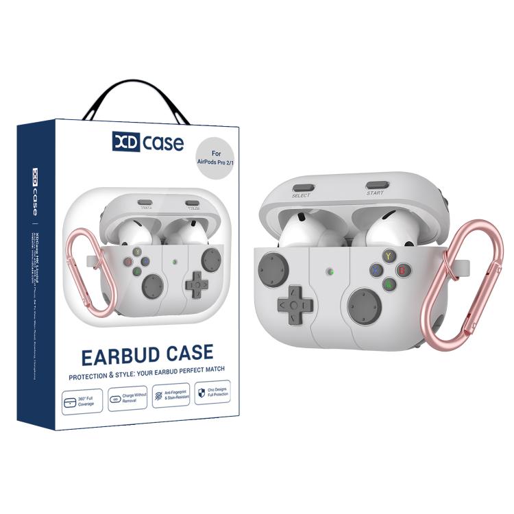 Étui en silicone XDcase style console de jeux rétro pour écouteurs, compatible avec AirPods Pro 3, AirPods 4, AirPods Pro 2 / 1
