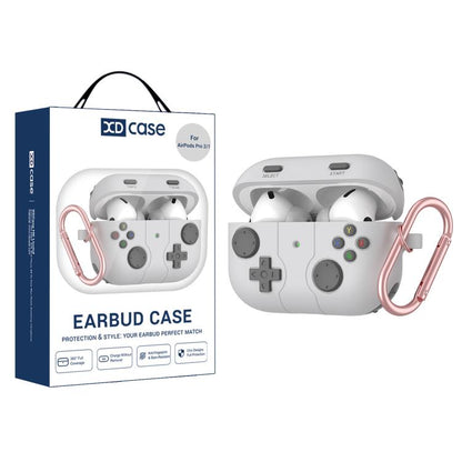 Étui en silicone XDcase style console de jeux rétro pour écouteurs, compatible avec AirPods Pro 3, AirPods 4, AirPods Pro 2 / 1