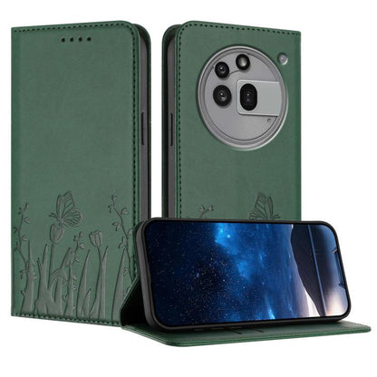 Tulips Butterfly Pattern Magnetic Vegan Leather Phone Case, For Nothing Phone 4a Pro, For Nothing Phone 4a, For Nothing CMF Phone 2 Pro, For Nothing Phone 3a, For Nothing Phone 3a Pro, For Nothing Phone 2a, For Nothing Phone 2, For Nothing Phone 1