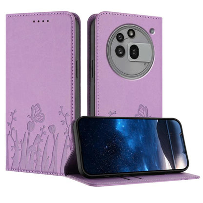 Tulips Butterfly Pattern Magnetic Vegan Leather Phone Case, For Nothing Phone 4a Pro, For Nothing Phone 4a, For Nothing CMF Phone 2 Pro, For Nothing Phone 3a, For Nothing Phone 3a Pro, For Nothing Phone 2a, For Nothing Phone 2, For Nothing Phone 1