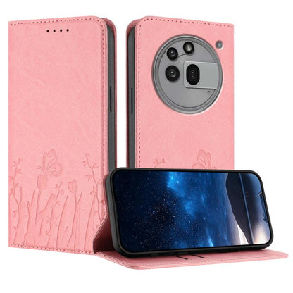 Tulips Butterfly Pattern Magnetic Vegan Leather Phone Case, For Nothing Phone 4a Pro, For Nothing Phone 4a, For Nothing CMF Phone 2 Pro, For Nothing Phone 3a, For Nothing Phone 3a Pro, For Nothing Phone 2a, For Nothing Phone 2, For Nothing Phone 1