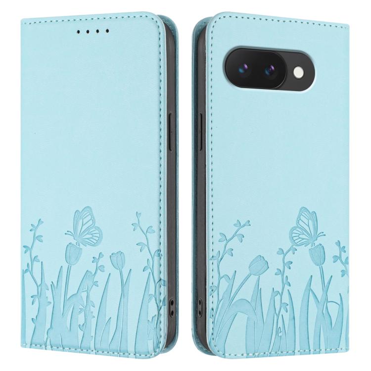 Tulips Butterfly Pattern Magnetic Vegan Leather Phone Case, For Google Pixel 10a, For Google Pixel 10 Pro XL, For Google Pixel 10 / 10 Pro, For Google Pixel 9a, For Google Pixel 9 Pro XL, For Google Pixel 9 / 9 Pro, For Google Pixel 8a                 ...