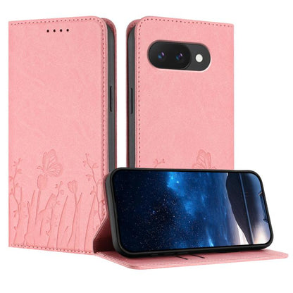 Tulips Butterfly Pattern Magnetic Vegan Leather Phone Case, For Google Pixel 10a, For Google Pixel 10 Pro XL, For Google Pixel 10 / 10 Pro, For Google Pixel 9a, For Google Pixel 9 Pro XL, For Google Pixel 9 / 9 Pro, For Google Pixel 8a                 ...