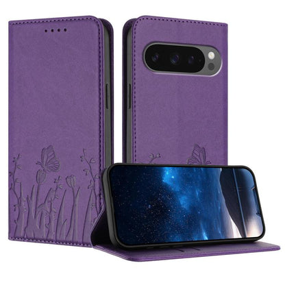Tulips Butterfly Pattern Magnetic Vegan Leather Phone Case, For Google Pixel 10a, For Google Pixel 10 Pro XL, For Google Pixel 10 / 10 Pro, For Google Pixel 9a, For Google Pixel 9 Pro XL, For Google Pixel 9 / 9 Pro, For Google Pixel 8a                 ...