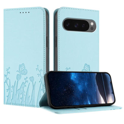 Tulips Butterfly Pattern Magnetic Vegan Leather Phone Case, For Google Pixel 10a, For Google Pixel 10 Pro XL, For Google Pixel 10 / 10 Pro, For Google Pixel 9a, For Google Pixel 9 Pro XL, For Google Pixel 9 / 9 Pro, For Google Pixel 8a                 ...