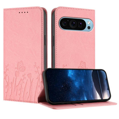 Tulips Butterfly Pattern Magnetic Vegan Leather Phone Case, For Google Pixel 10a, For Google Pixel 10 Pro XL, For Google Pixel 10 / 10 Pro, For Google Pixel 9a, For Google Pixel 9 Pro XL, For Google Pixel 9 / 9 Pro, For Google Pixel 8a                 ...