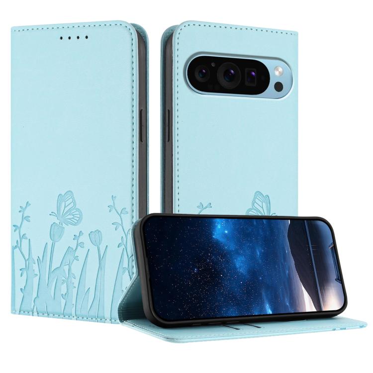 Tulips Butterfly Pattern Magnetic Vegan Leather Phone Case, For Google Pixel 10a, For Google Pixel 10 Pro XL, For Google Pixel 10 / 10 Pro, For Google Pixel 9a, For Google Pixel 9 Pro XL, For Google Pixel 9 / 9 Pro, For Google Pixel 8a                 ...