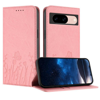Tulips Butterfly Pattern Magnetic Vegan Leather Phone Case, For Google Pixel 10a, For Google Pixel 10 Pro XL, For Google Pixel 10 / 10 Pro, For Google Pixel 9a, For Google Pixel 9 Pro XL, For Google Pixel 9 / 9 Pro, For Google Pixel 8a                 ...