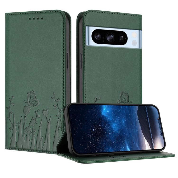 Tulips Butterfly Pattern Magnetic Vegan Leather Phone Case, For Google Pixel 10a, For Google Pixel 10 Pro XL, For Google Pixel 10 / 10 Pro, For Google Pixel 9a, For Google Pixel 9 Pro XL, For Google Pixel 9 / 9 Pro, For Google Pixel 8a                 ...