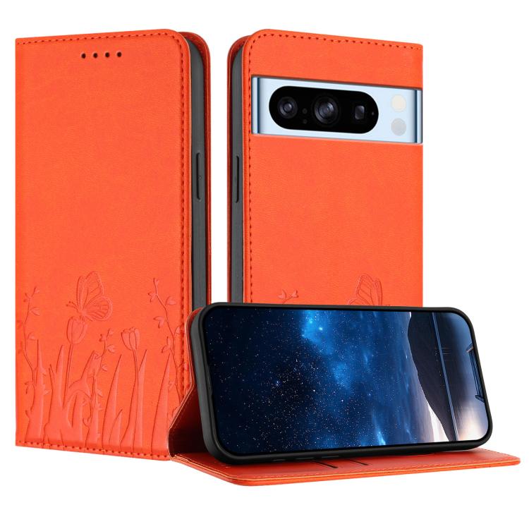 Tulips Butterfly Pattern Magnetic Vegan Leather Phone Case, For Google Pixel 10a, For Google Pixel 10 Pro XL, For Google Pixel 10 / 10 Pro, For Google Pixel 9a, For Google Pixel 9 Pro XL, For Google Pixel 9 / 9 Pro, For Google Pixel 8a                 ...