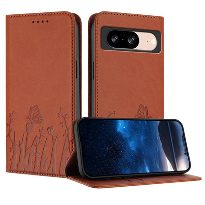 Tulips Butterfly Pattern Magnetic Vegan Leather Phone Case, For Google Pixel 10a, For Google Pixel 10 Pro XL, For Google Pixel 10 / 10 Pro, For Google Pixel 9a, For Google Pixel 9 Pro XL, For Google Pixel 9 / 9 Pro, For Google Pixel 8a                 ...