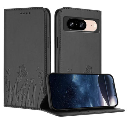 Tulips Butterfly Pattern Magnetic Vegan Leather Phone Case, For Google Pixel 10a, For Google Pixel 10 Pro XL, For Google Pixel 10 / 10 Pro, For Google Pixel 9a, For Google Pixel 9 Pro XL, For Google Pixel 9 / 9 Pro, For Google Pixel 8a                 ...