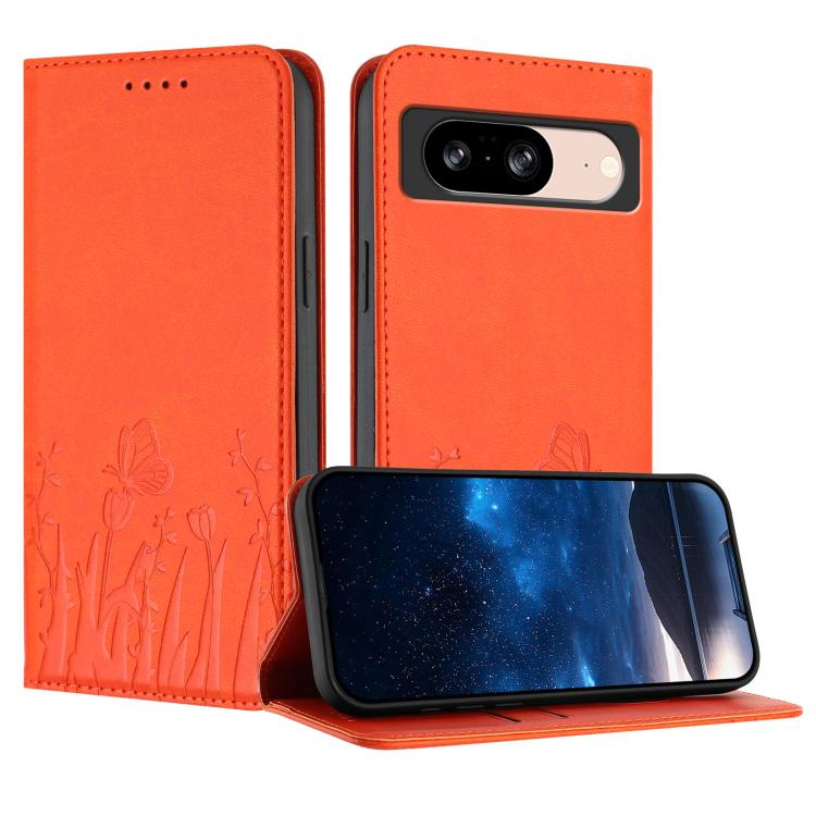 Tulips Butterfly Pattern Magnetic Vegan Leather Phone Case, For Google Pixel 10a, For Google Pixel 10 Pro XL, For Google Pixel 10 / 10 Pro, For Google Pixel 9a, For Google Pixel 9 Pro XL, For Google Pixel 9 / 9 Pro, For Google Pixel 8a                 ...