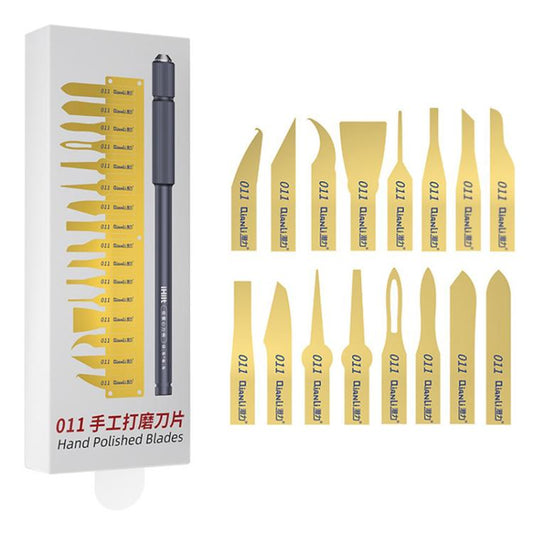 Qianli 011 Kit de 16 couteaux multi-fonctions pour enlèvement de colle