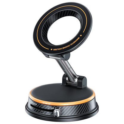 A13 Foldable Vacuum Strong Magnetic Car Phone Holder, A13 (Black), A13 (Orange), A13 (Silver)