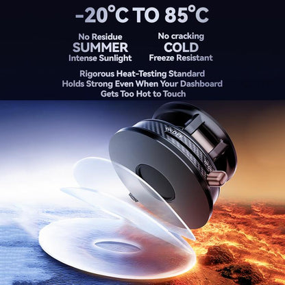 A13 Foldable Vacuum Strong Magnetic Car Phone Holder, A13 (Black), A13 (Orange)