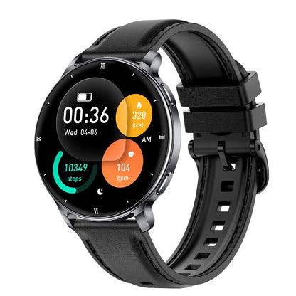 HT39 1.32 inch Ultra-thin Sports Smart Watch Supports Bluetooth Call / Heart Rate / Pressure / Sleep Monitoring, Black, Pale Gold