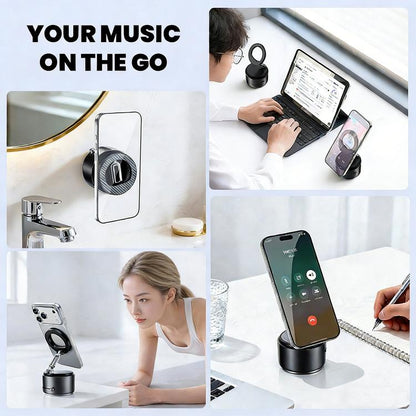 A5 Multifunctional Magnetic Phone Holder Bluetooth Speaker, A5 (Black), A5 (Dark Blue)