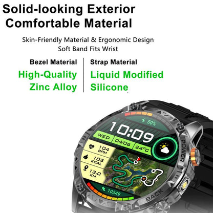 YK16 1.7 inch Sports Smart Watch Supports Heart Rate / Sleep Monitoring