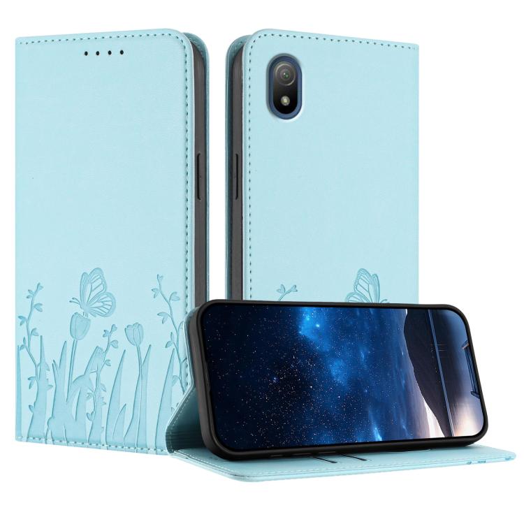Tulips Butterfly Pattern Magnetic Vegan Leather Phone Case, For Sony Xperia Ace III, For Sony Xperia 1 IV, For Sony Xperia 10 IV