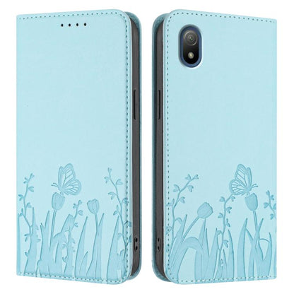 Tulips Butterfly Pattern Magnetic Vegan Leather Phone Case, For Sony Xperia Ace III, For Sony Xperia 1 IV, For Sony Xperia 10 IV