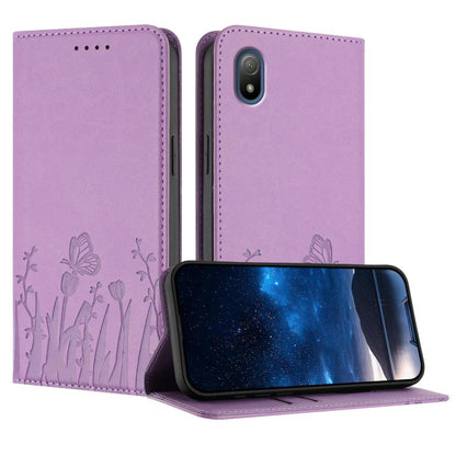 Tulips Butterfly Pattern Magnetic Vegan Leather Phone Case, For Sony Xperia Ace III, For Sony Xperia 1 IV, For Sony Xperia 10 IV