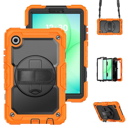 Silicone Hybrid PC Tablet Case with Shoulder Strap, For Samsung Galaxy Tab A11 / A9