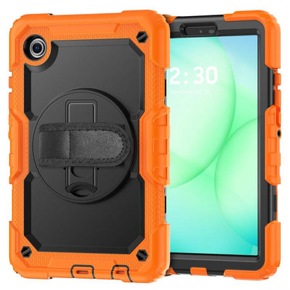 Silicone Hybrid PC Tablet Case with Shoulder Strap, For Samsung Galaxy Tab A11 / A9