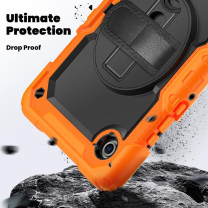 Silicone Hybrid PC Tablet Case with Shoulder Strap, For Samsung Galaxy Tab A11 / A9