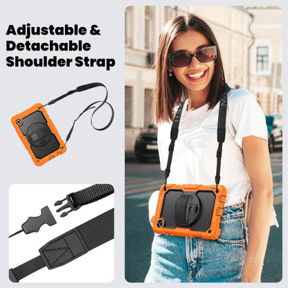 Silicone Hybrid PC Tablet Case with Shoulder Strap, For Samsung Galaxy Tab A11 / A9