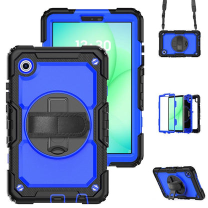 Silicone Hybrid PC Tablet Case with Shoulder Strap, For Samsung Galaxy Tab A11 / A9