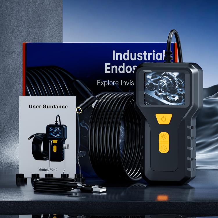 P240 2 inch HD Screen Industrial Endoscope, 8mm Single Lens / 2m, 8mm Single Lens / 5m, 8mm Single Lens / 10m, 8mm Single Lens / 15m, 8mm Single Lens / 20m