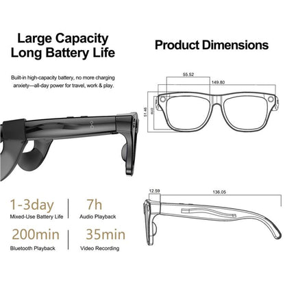 XK One Mac 8MP Voice Touch Control Smart Color Changing Lenses AI Smart Glasses